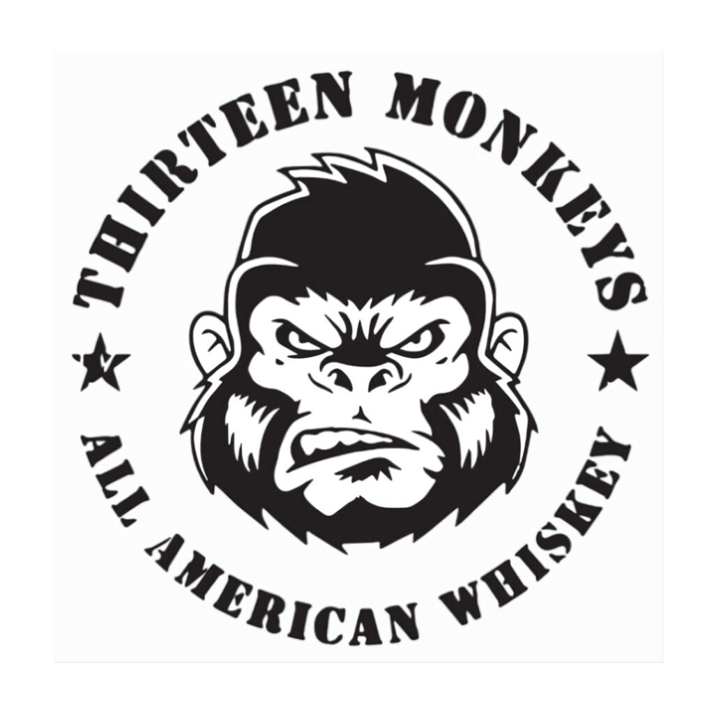 Thirteen monkeys whiskey logo